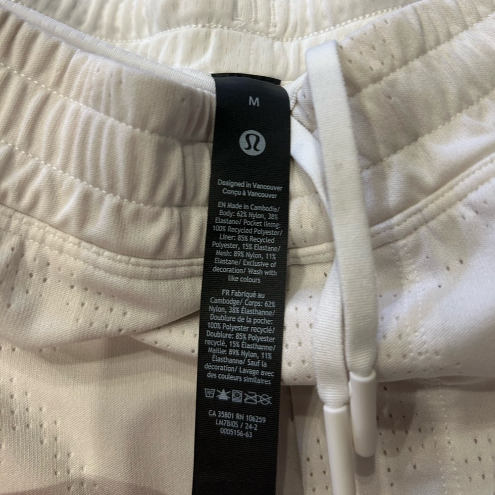 Mens Lululemon Lined Jacquard Pacebreaker Shorts, M - Picture 3 of 5